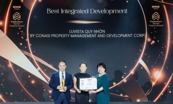 Dự án Luvista Quy Nhơn do CONASI phát triển nhận “cú đúp” giải thưởng tại PropertyGuru Vietnam Property Awards 2026