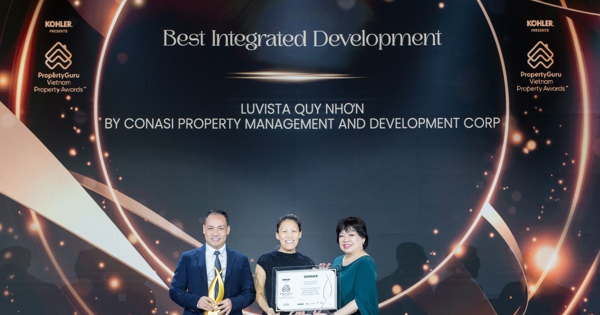 Dự án Luvista Quy Nhơn do CONASI phát triển nhận “cú đúp” giải thưởng tại PropertyGuru Vietnam Property Awards 2026