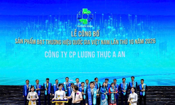 Gạo Aan lần thứ 3 liên tiếp đạt Thương hiệu Quốc gia Việt Nam