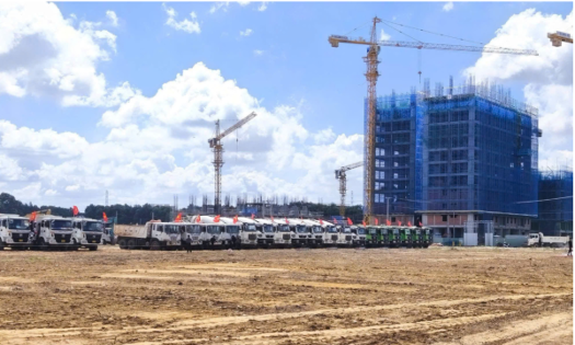 Construction recently began on four new social housing projects in Chanh Hiep Ward, HCM City, which are set to deliver over 6,200 apartments. (Source: VnEconomy)