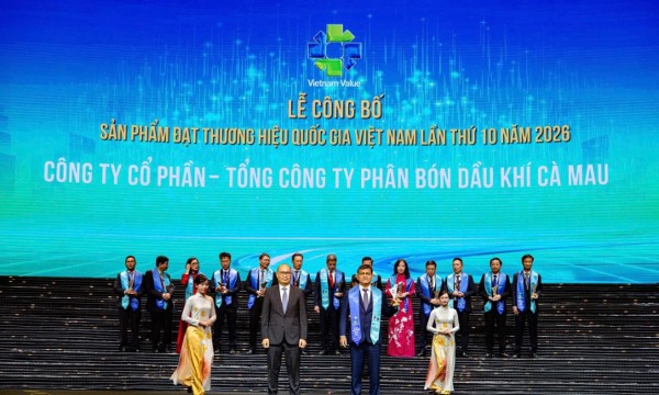 Phân Bón Cà Mau: 15 năm một hành trình - Tự hào 7 lần liên tiếp đạt Thương hiệu Quốc gia