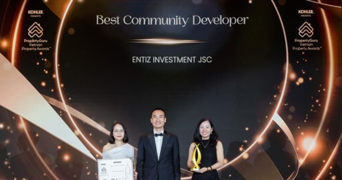 Entiz Group ghi dấu ấn với 3 giải thưởng tại PropertyGuru Vietnam Property Awards 2026