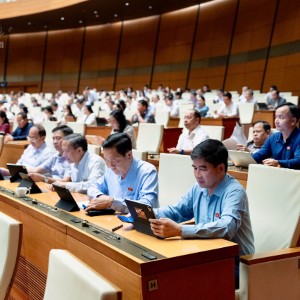 Các đại biểu tham dự phiên họp. Ảnh: Cổng thông tin điện tử Quốc hội.