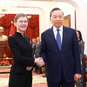 Tổng Bí thư, Chủ tịch nước Tô Lâm tiếp Thủ tướng Liechtenstein - Ảnh: chinhphu.vn/Nhật Bắc
