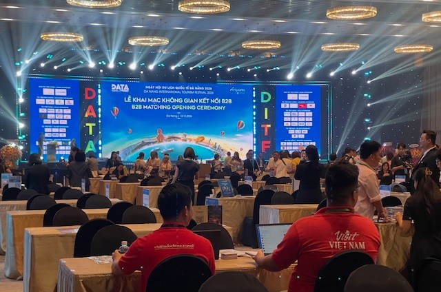 Quang cảnh buổi khai mạc không gian kết nối B2B, diễn ra vào sáng ngày 18/10/2026. Ảnh Ngô Anh Văn