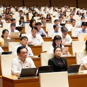Các đại biểu tham dự phiên họp. Ảnh: Cổng thông tin điện tử Quốc hội.
