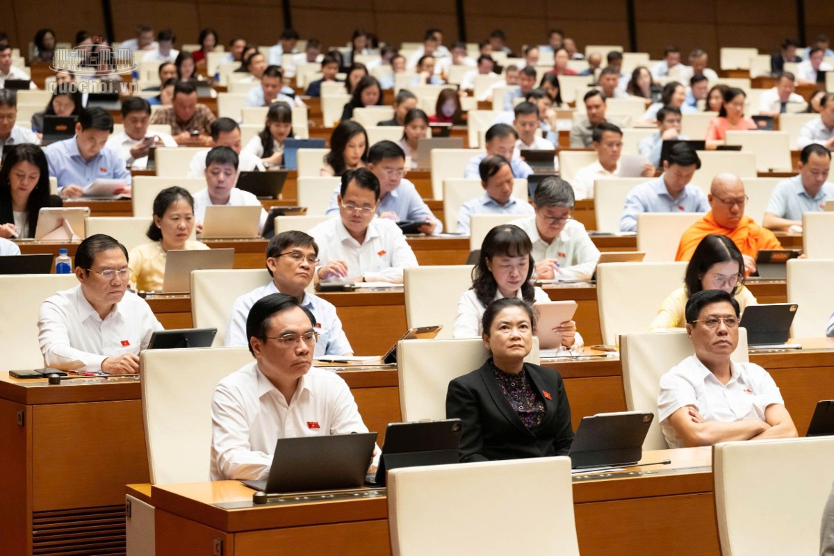 Các đại biểu tham dự phiên họp. Ảnh: Cổng thông tin điện tử Quốc hội.