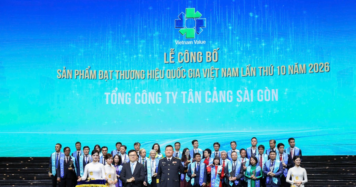 Tân Cảng Sài Gòn lần thứ 9 liên tiếp đạt Thương hiệu Quốc gia Việt Nam