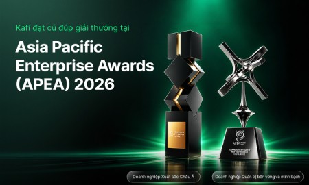 Hai hạng mục giải thưởng Kafi đạt được tại APEA 2026.