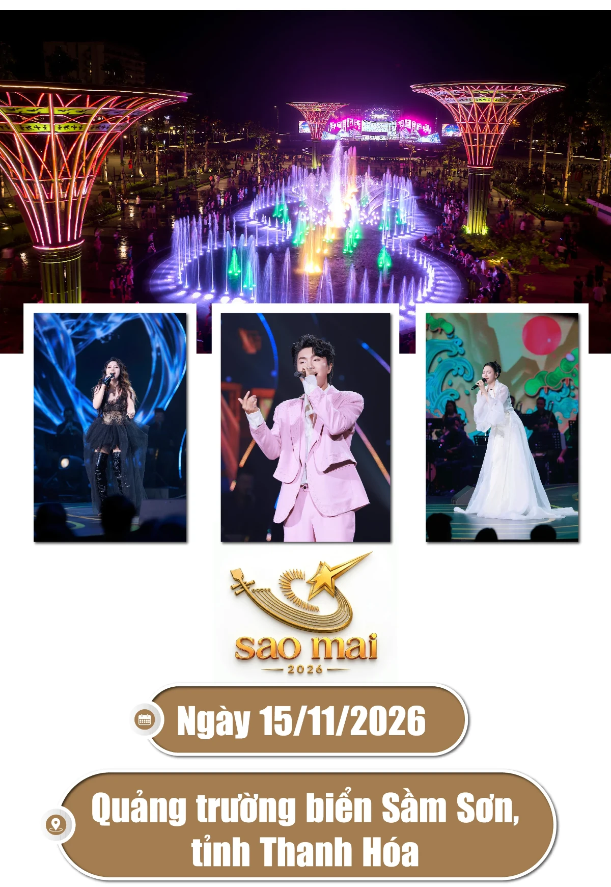 Gala Sao Mai 2026 hứa hẹn mang đến những tiết mục nghệ thuật đặc sắc, phục vụ người dân và du khách. Ảnh: Báo Thanh Hóa