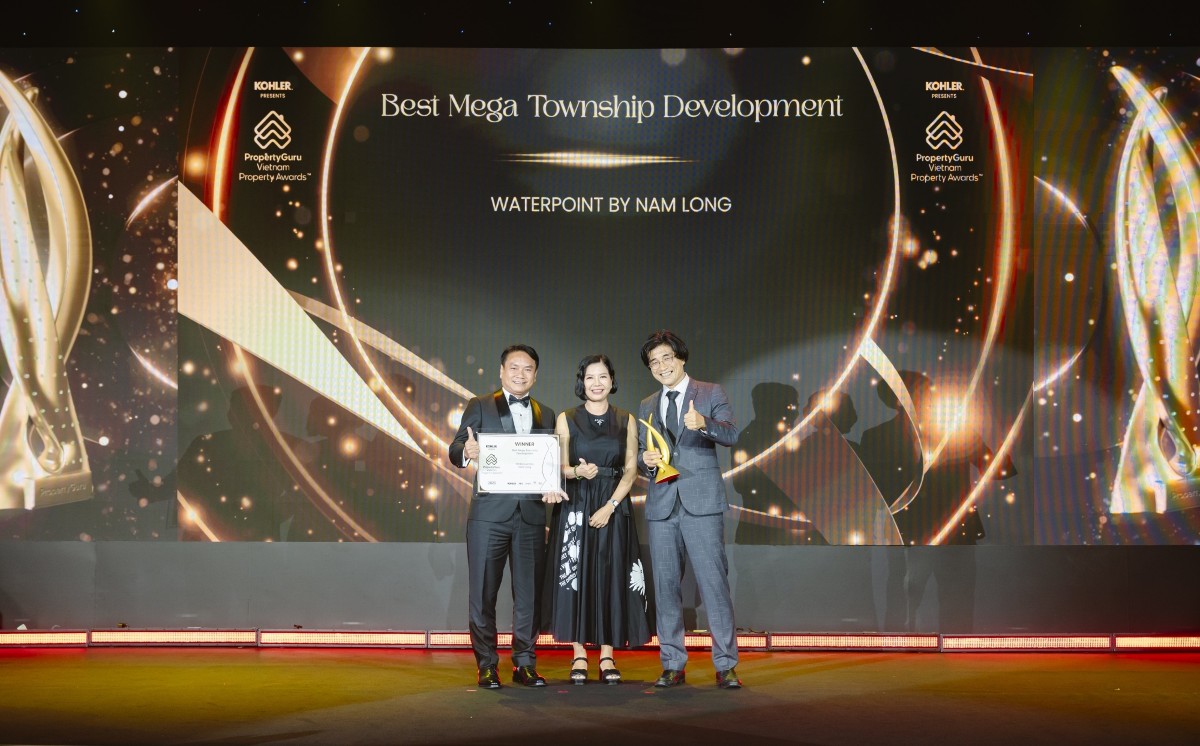 Dấu ấn Waterpoint tại giải thưởng PropertyGuru Vietnam Property Awards 2026.