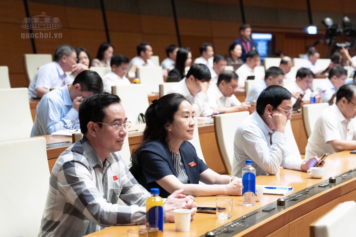 Đại biểu tham gia phiên họp. Ảnh: Cổng thông tin điện tử Quốc hội.