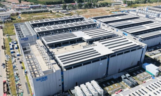 Trung tâm điện toán đám mây của VNET Group tại Ulanqab, Khu tự trị Nội Mông, miền Bắc Trung Quốc. Ảnh: Xinhua/Li Zhipeng.