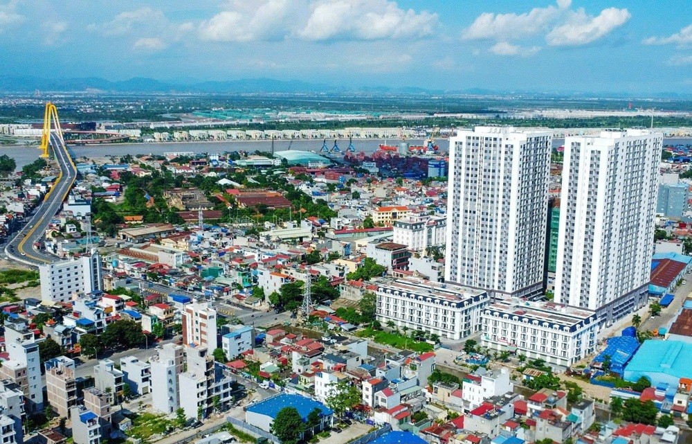 Sau dự án nhà ở xã hội 384 Lê Thánh Tông (phường Ngô Quyền), Công ty Cổ phần Hóa chất Vật liệu điện Bình Phát lại được làm chủ dự án 1.777 căn nhà ở xã hội trên địa bàn phường Lê Chân. Ảnh: Trung Kiên.