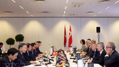 Top Vietnamese leader meets leading Danish businesses in Copenhagen 