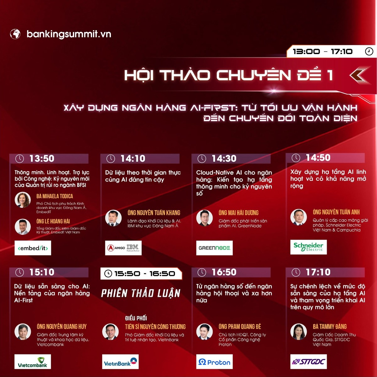 Tương lai quản trị rủi ro ngân hàng: Góc nhìn từ chuyên gia EmbedIT tại Smart Banking Summit 2026