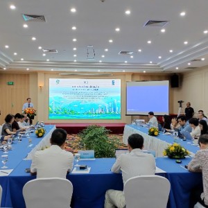 Toàn cảnh hội thảo dự án “nâng cao năng lực quản lý dữ liệu và thông tin báo cáo phù hợp với yêu cầu khung minh bạch tăng cường của Thỏa thuận Paris về biến đổi khí hậu (CBIT). Ảnh: Nhĩ Anh