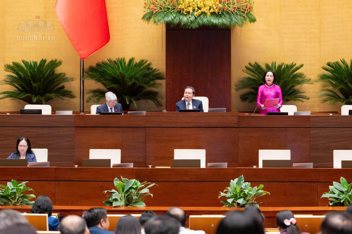 Quang cảnh phiên họp. Ảnh: Cổng thông tin điện tử Quốc hội.