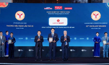 LOTTE MART Việt Nam được vinh danh là doanh nghiệp phát triển ấn tượng