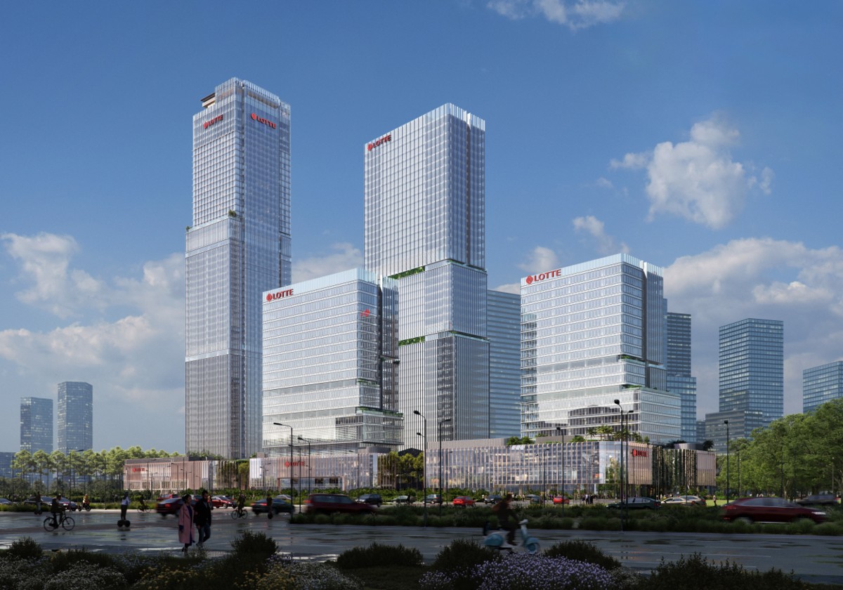 Hình phối cảnh dự án Lotte Eco Smart City Thu Thiem.