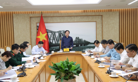 Phó Thủ tướng Hồ Quốc Dũng chủ trì cuộc họp với các bộ, cơ quan về Kế hoạch phòng, chống thiên tai quốc gia giai đoạn 2026-2030. Ảnh: chinhphu.vn/Gia Huy