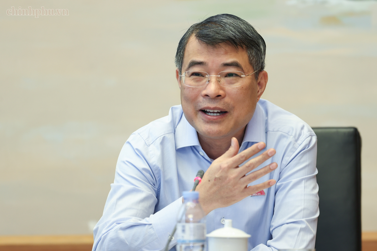 Thủ tướng Lê Minh Hưng phát biểu thảo luận tại tổ - Ảnh: chinhphu.vn/Nhật Bắc