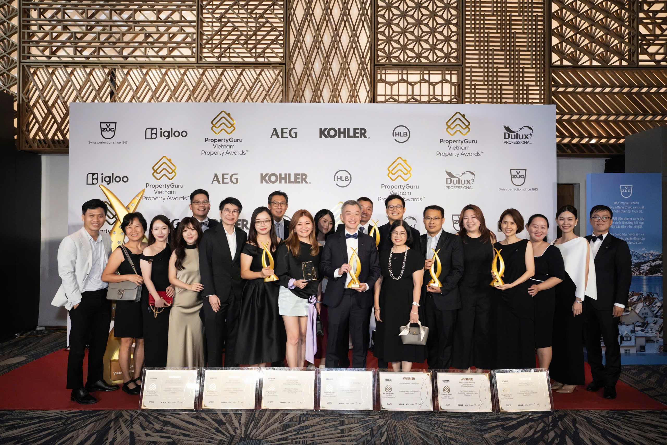 The CLD Vietnam team celebrates the milestone of receiving more than 100 PropertyGuru accolades across the region.