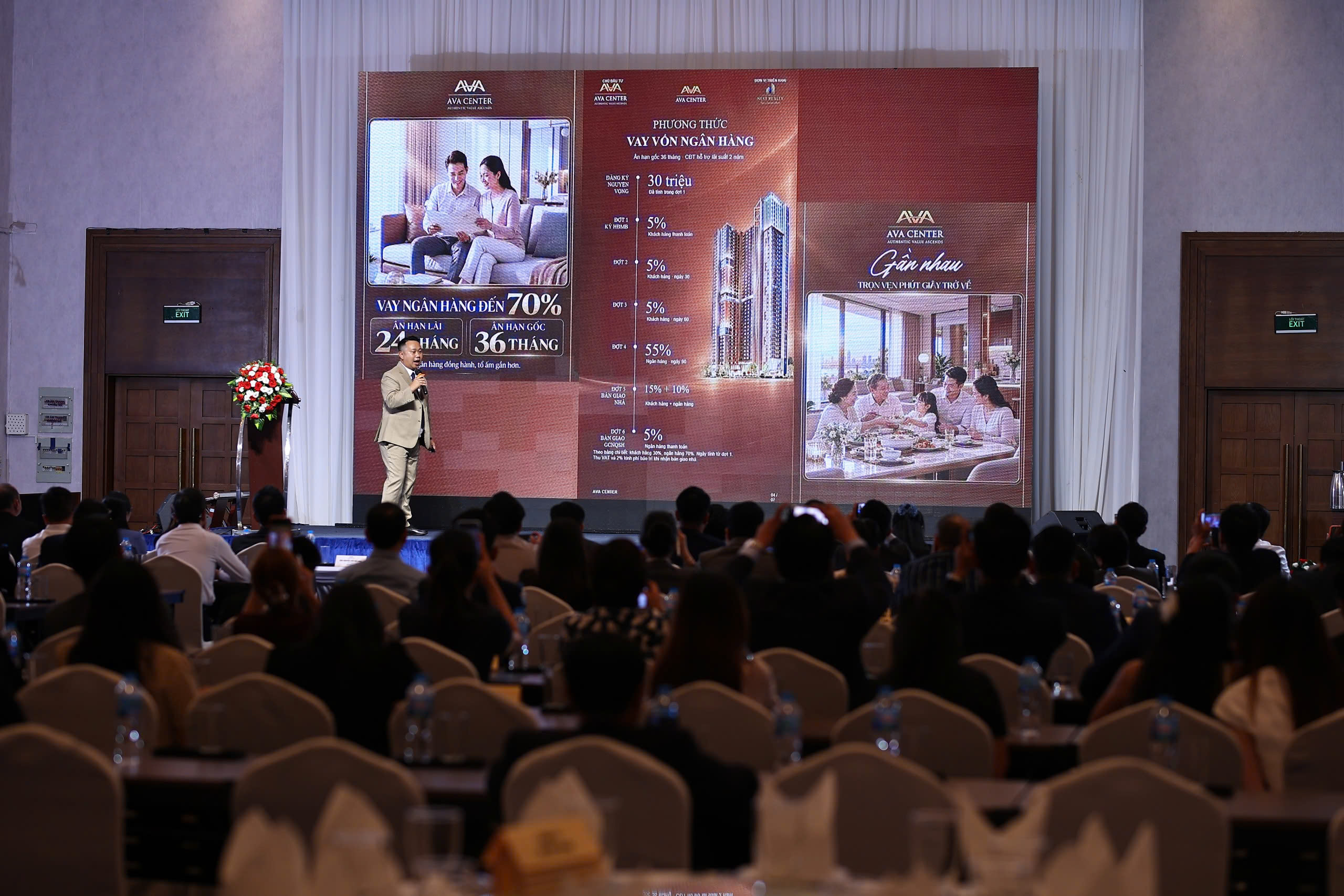 Đại diện AVA Group chia sẻ kế hoạch kinh doanh của AVA Center.