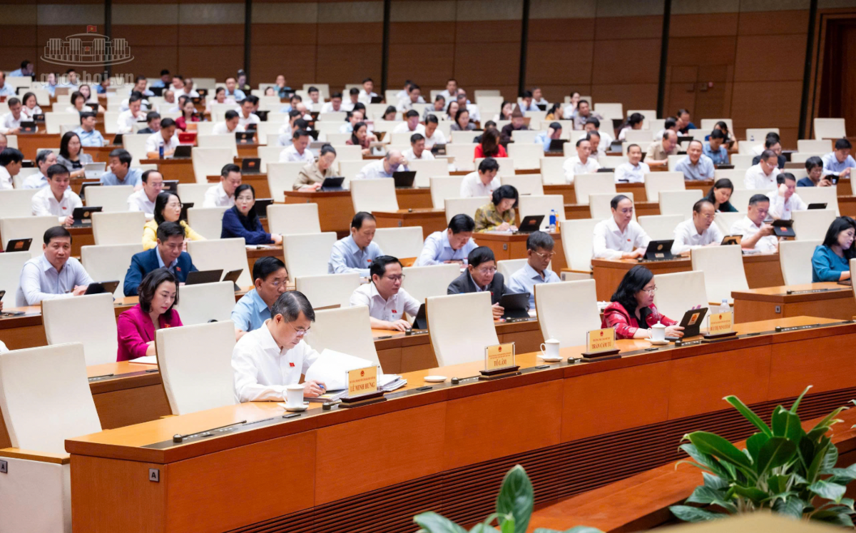 Các đại biểu tham dự phiên họp. Ảnh: quochoi.vn