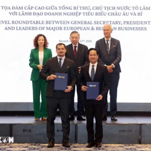 Tổng Bí thư, Chủ tịch nước Tô Lâm phát biểu tại Tọa đàm. Ảnh: Thống Nhất/TTXVN