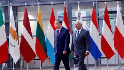 Joint press release on top Vietnamese leader's official visit to European Union