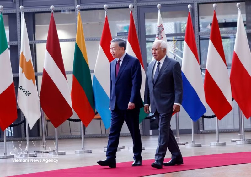 Joint press release on top Vietnamese leader's official visit to European Union