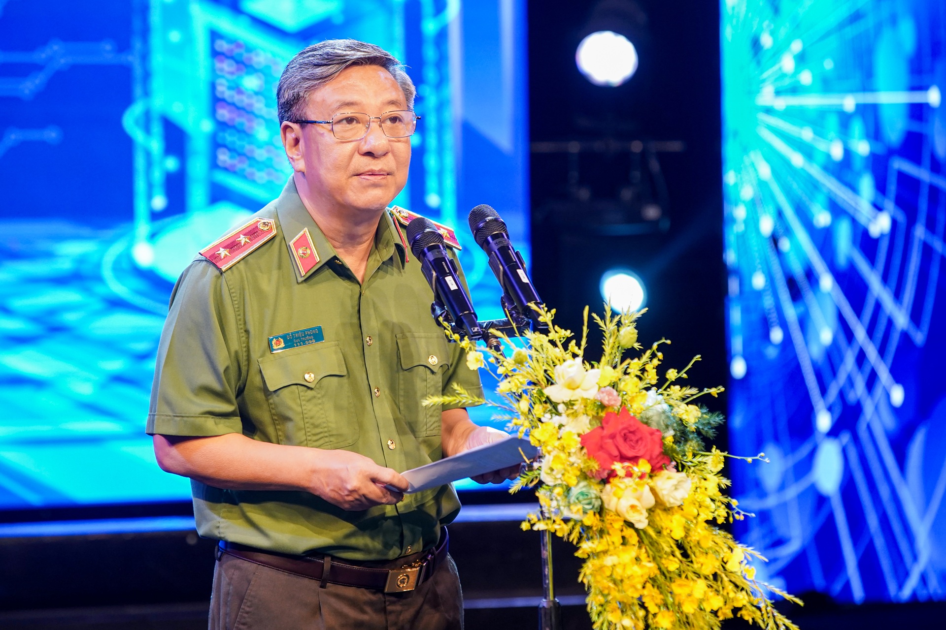 Trung tướng Đỗ Triệu Phong, Cục trưởng Cục Truyền thông Công an nhân dân. Ảnh: BTC