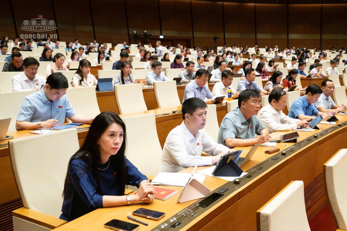Các đại biểu tham dự phiên họp. Ảnh: quochoi.vn