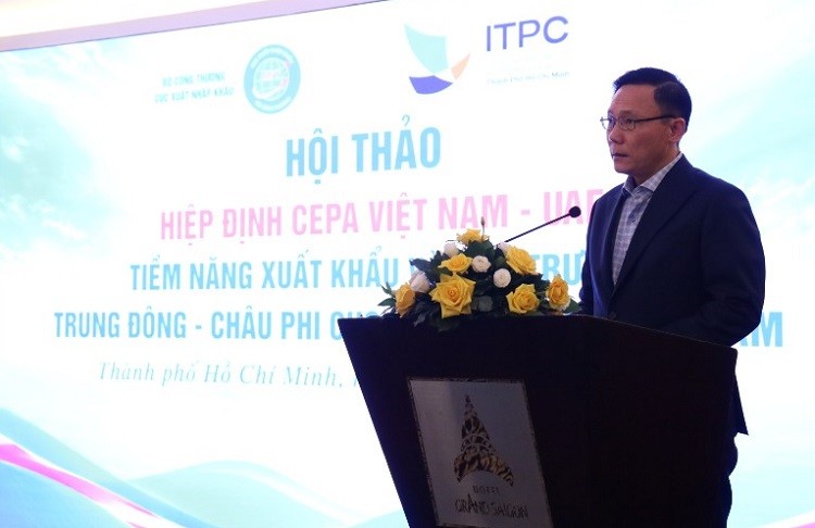 Ông Lê Anh Hoàng, Phó Giám đốc ITPC, phát biểu tại hội thảo. Ảnh: Phú Quốc.
