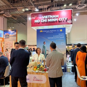 Đoàn Đà Nẵng tham gia gian hàng du lịch Việt Nam tại Hội chợ ITB Asia 2026. Ảnh: Sở VHTTDL