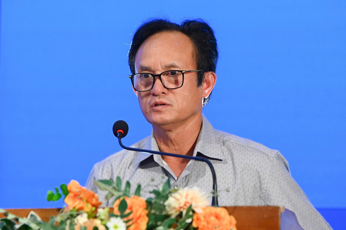 Ông Đoàn Ngọc Có, Phó Giám đốc Sở Nông nghiệp và Môi trường tỉnh Gia Lai, chia sẻ về định hướng phát triển của Gia Lai. Ảnh: Ban tổ chức.