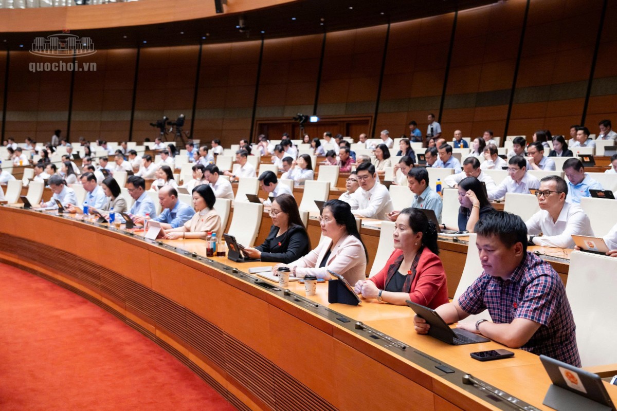 Các đại biểu tham dự phiên họp. Ảnh: Cổng thông tin điện tử Quốc hội.