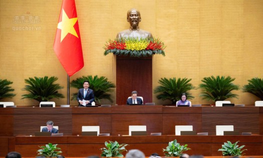 Quang cảnh phiên họp. Ảnh: Cổng thông tin điện tử Quốc hội.
