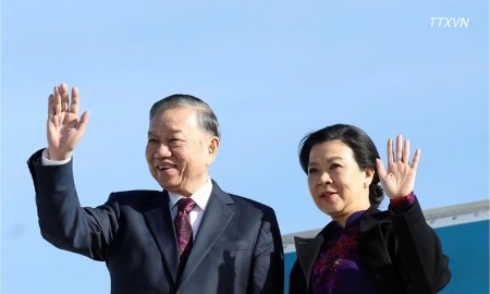 Tổng Bí thư, Chủ tịch nước Tô Lâm và Phu nhân rời thủ đô Brussels, kết thúc tốt đẹp chuyến thăm chính thức Liên minh châu Âu và Vương quốc Bỉ. Ảnh: Thống Nhất/TTXVN
