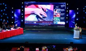 Hội thảo “Hội tụ - Phân phối nội dung đa nền tảng” diễn ra trong khuôn khổ Liên hoan Truyền hình, Phát thanh, Điện ảnh Công an nhân dân lần thứ XV năm 2026. Ảnh: BTC