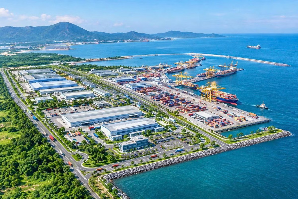 Phối cảnh minh họa Trung tâm Logistics và Dịch vụ hậu cảng Sơn Dương. Ảnh: Ban Quản lý Khu kinh tế tỉnh Hà Tĩnh
