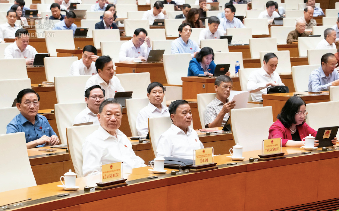 Tổng Bí thư, Chủ tịch nước Tô Lâm tham dự Phiên họp - Ảnh: Quochoi.vn