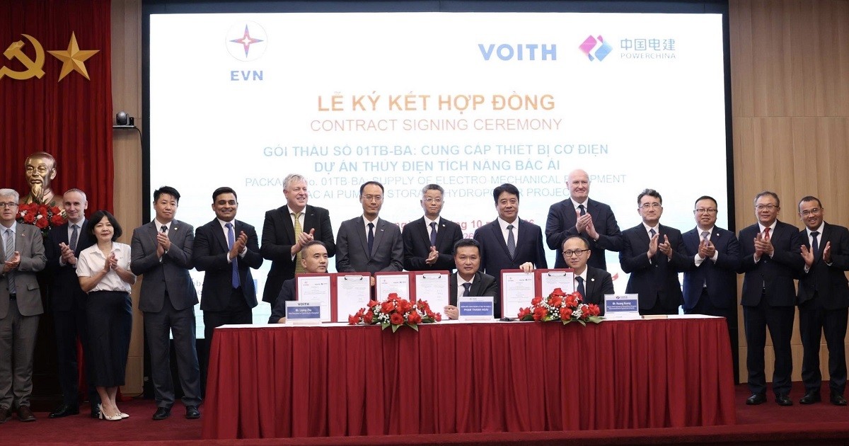 Ký hợp đồng gói thầu cơ điện hơn 4.460 tỷ đồng cho Thủy điện Bác Ái