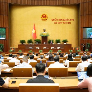 Quốc hội khoá XVI tiếp tục chương trình Kỳ họp thứ 2, trong đó xem xét Luật Nhà ở (sửa đổi). Ảnh: Quochoi.vn
