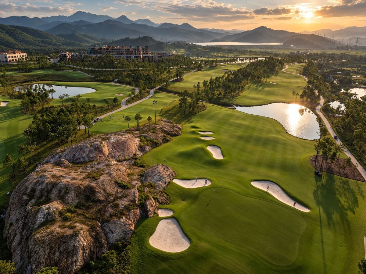 Quảng Ninh khẳng định sức hút với hệ thống sân golf thiết kế độc đáo, tầm nhìn đẹp và độ khó cao. Ảnh: Silk Path Đông Triều Golf & Country Club