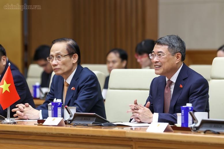Thủ tướng Chính phủ Lê Minh Hưng khẳng định Việt Nam và Ba Lan là hai nước bạn bè truyền thống, có quan hệ hữu nghị tốt đẹp và hợp tác nhiều mặt - Ảnh: chinhphu.vn/Nhật Bắc