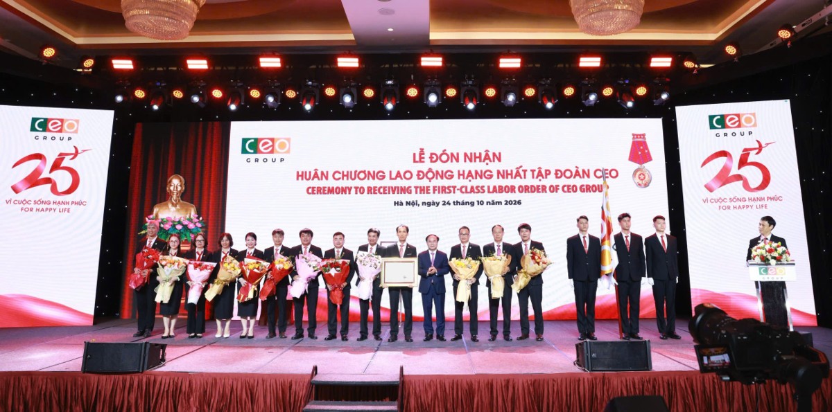 CEO Group đón nhận Huân chương Lao động hạng Nhất - Ảnh CEO Group