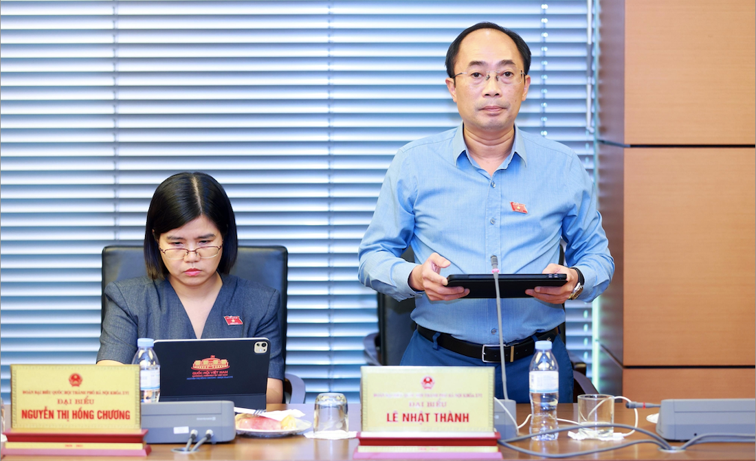 Đại biểu Lê Nhật Thành, Đoàn ĐBQH thành phố Hà Nội - Ảnh: Quochoi.vn