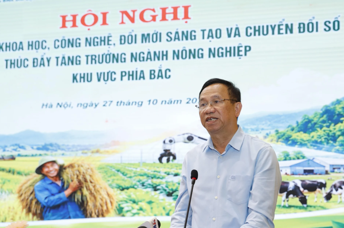 Ông Đinh Cao Khuê: "Xuất khẩu rau quả hướng tới mục tiêu 20 tỷ USD trong những năm tới". Ảnh: Ban tổ chức.